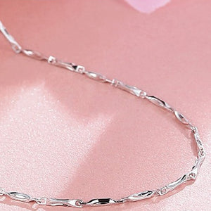 100% Genuine 925 Sterling Silver Necklaces for Women Box Chain Necklace for Pendant Wholesale Lots Syster Birthday Gifts